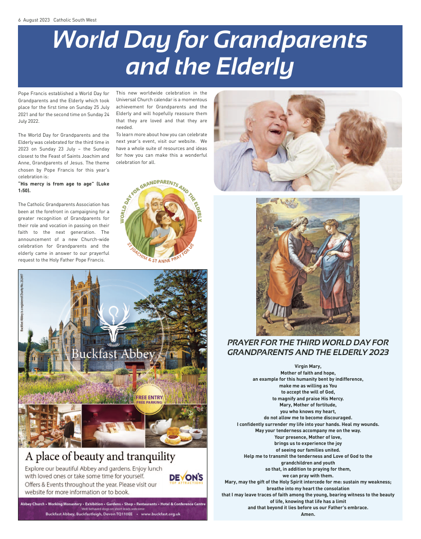 Aug 2023 edition of the Catholic South West