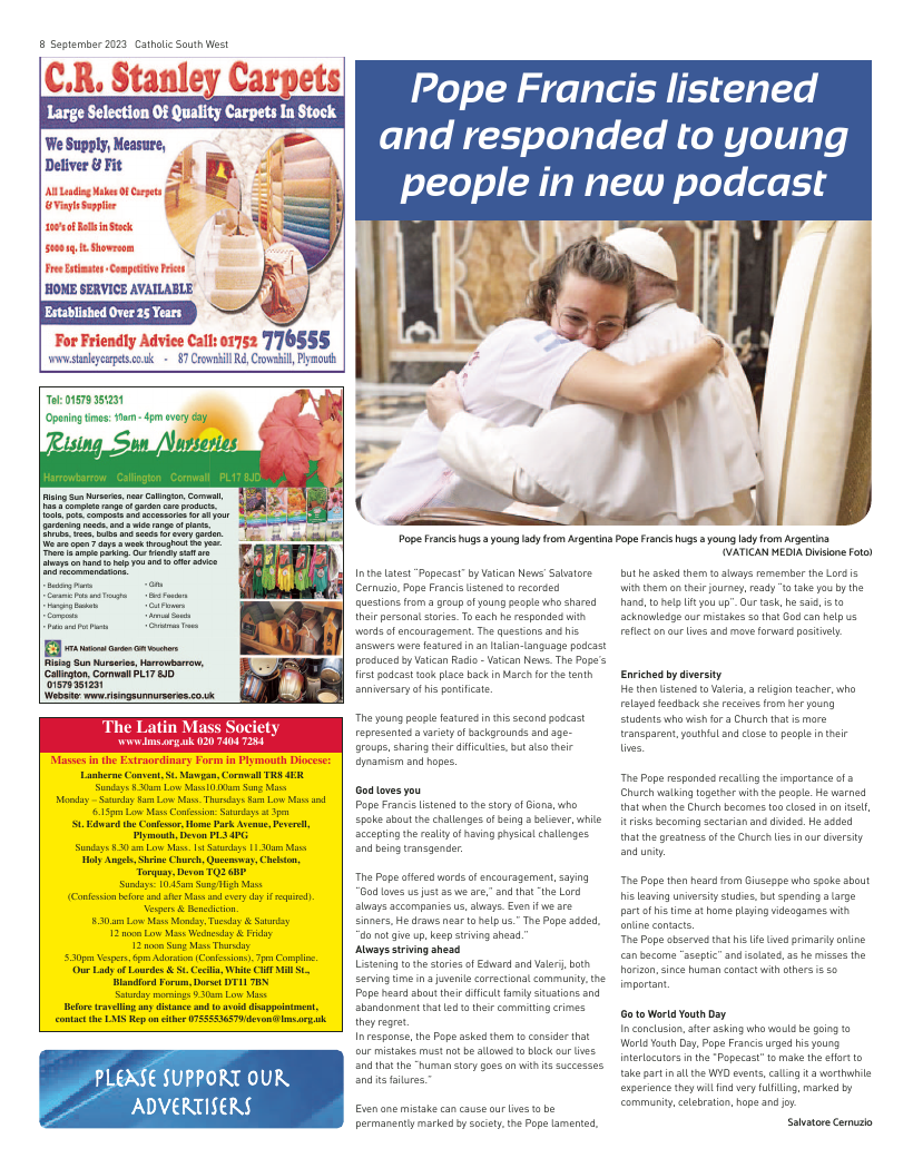 Sept 2023 edition of the Catholic South West