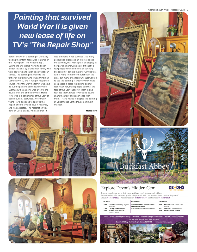 Oct 2023 edition of the Catholic South West