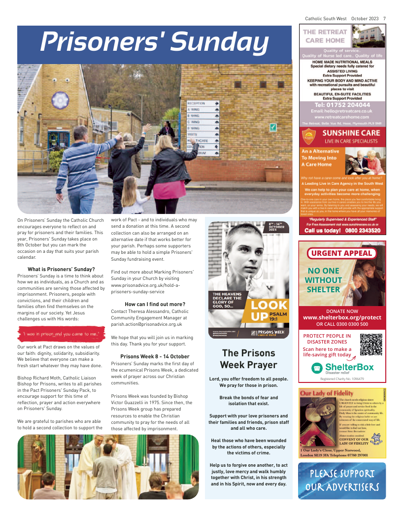Oct 2023 edition of the Catholic South West