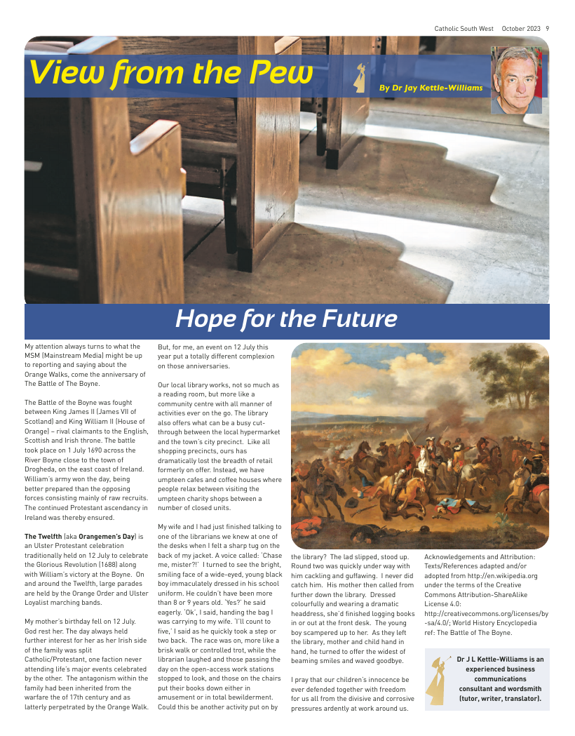 Oct 2023 edition of the Catholic South West