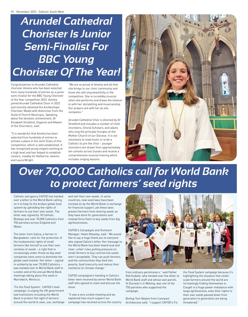 Nov 2023 edition of the Catholic South West