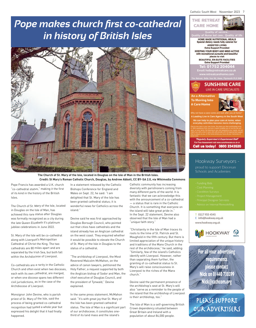 Nov 2023 edition of the Catholic South West