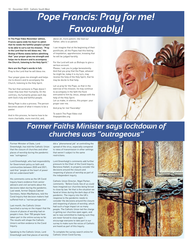 Dec 2023 edition of the Catholic South West