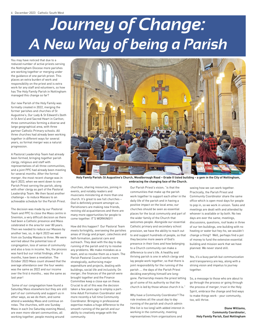 Dec 2023 edition of the Catholic South West