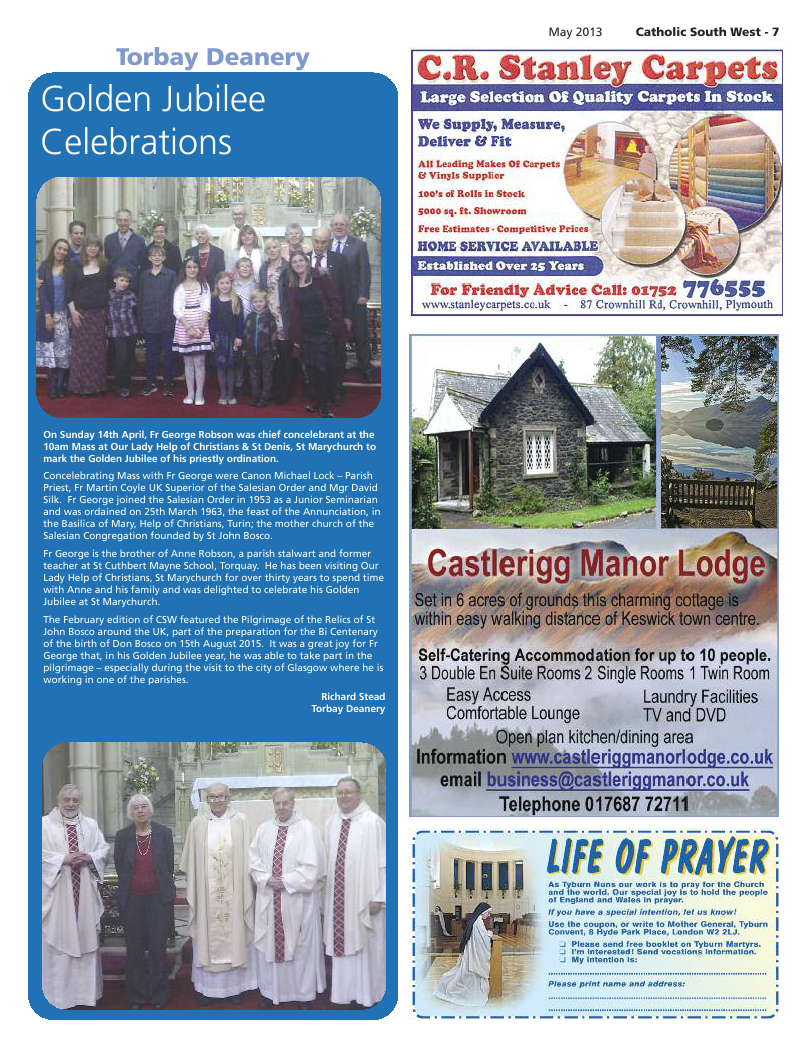 May 2013 edition of the Catholic South West
