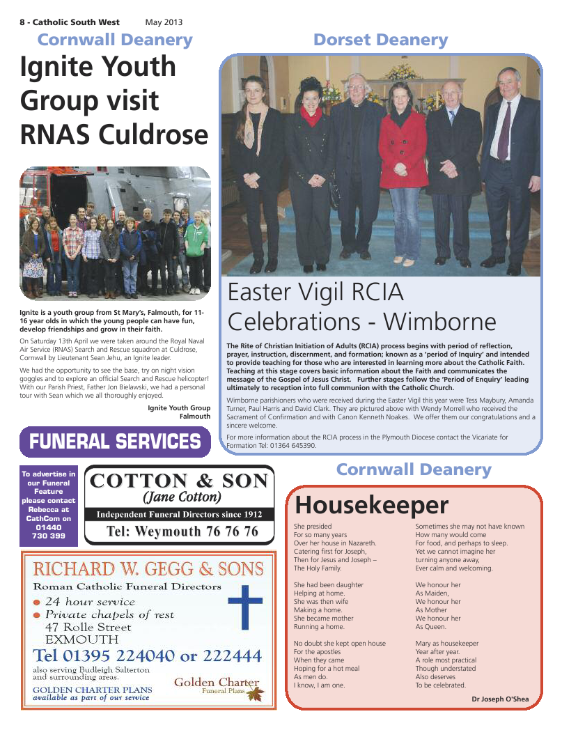 May 2013 edition of the Catholic South West