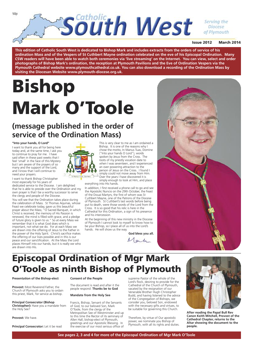 Mar 2014 edition of the Catholic South West