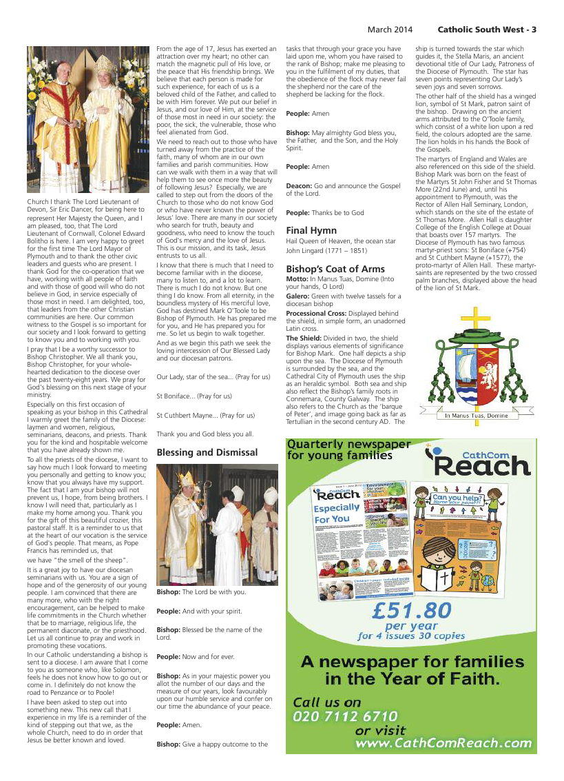 Mar 2014 edition of the Catholic South West