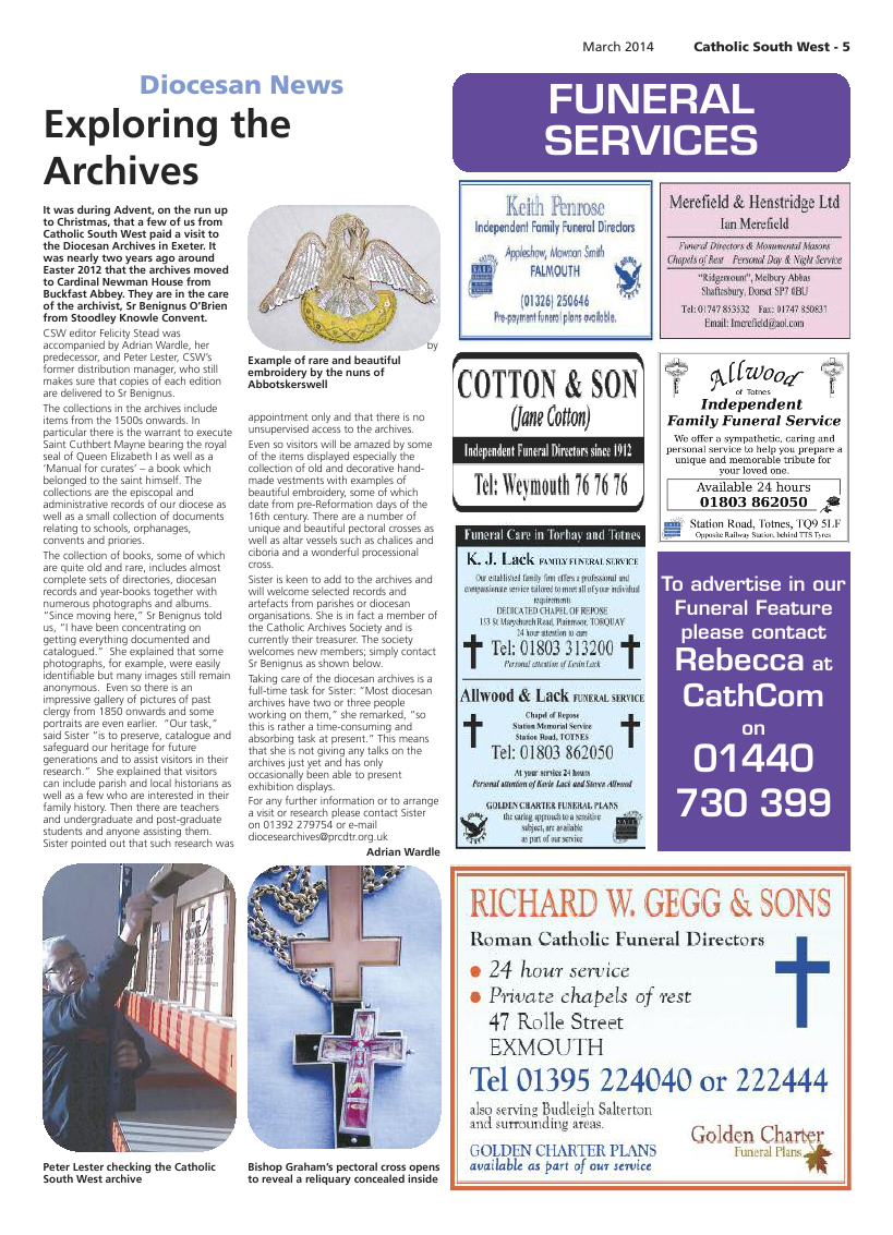 Mar 2014 edition of the Catholic South West