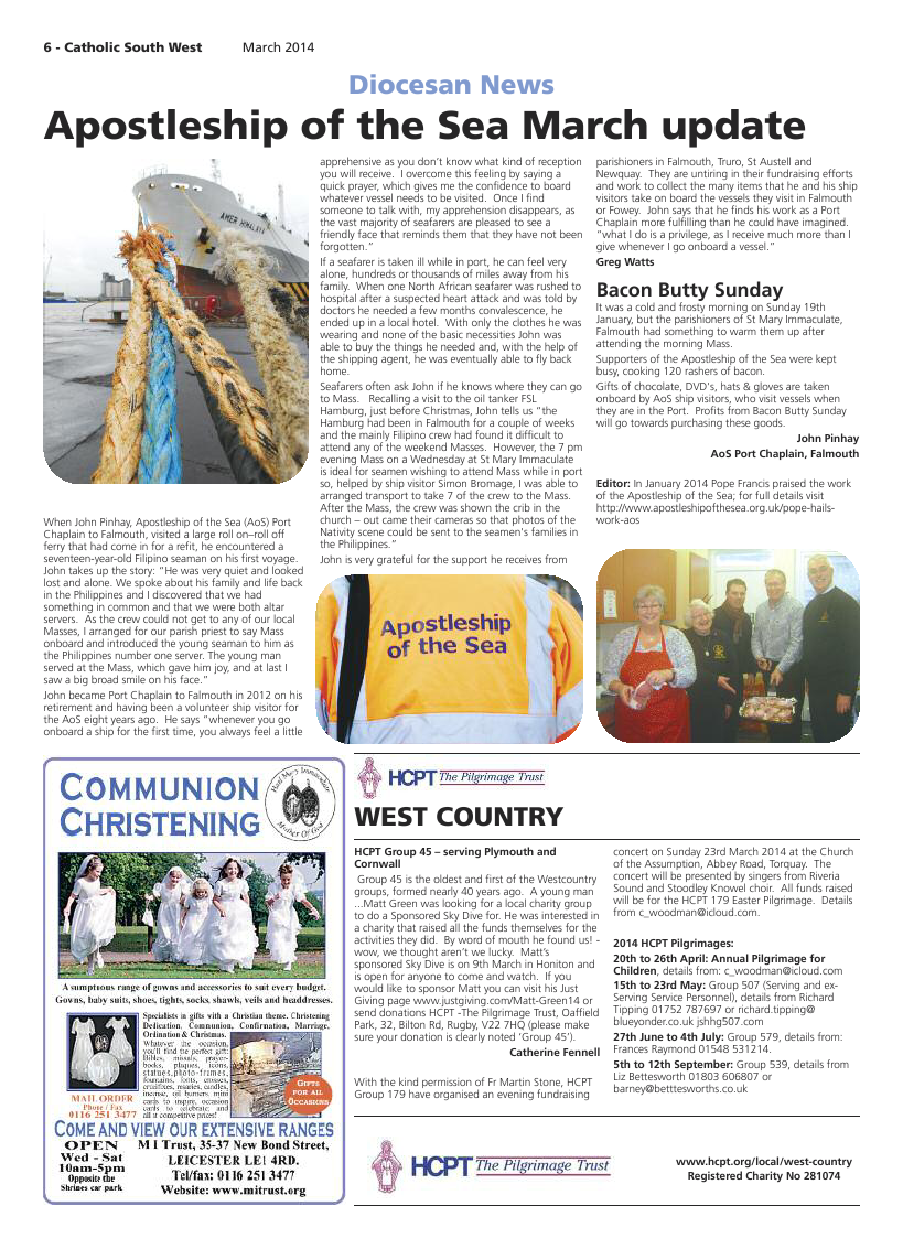 Mar 2014 edition of the Catholic South West