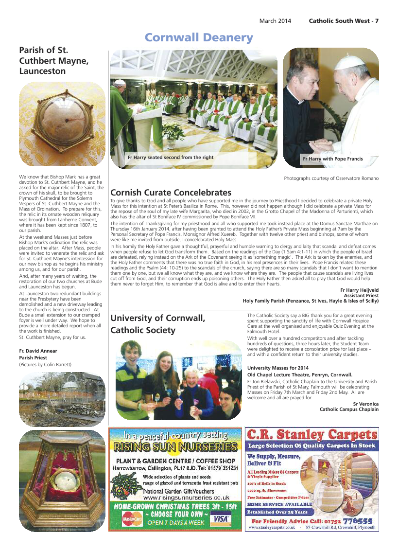 Mar 2014 edition of the Catholic South West