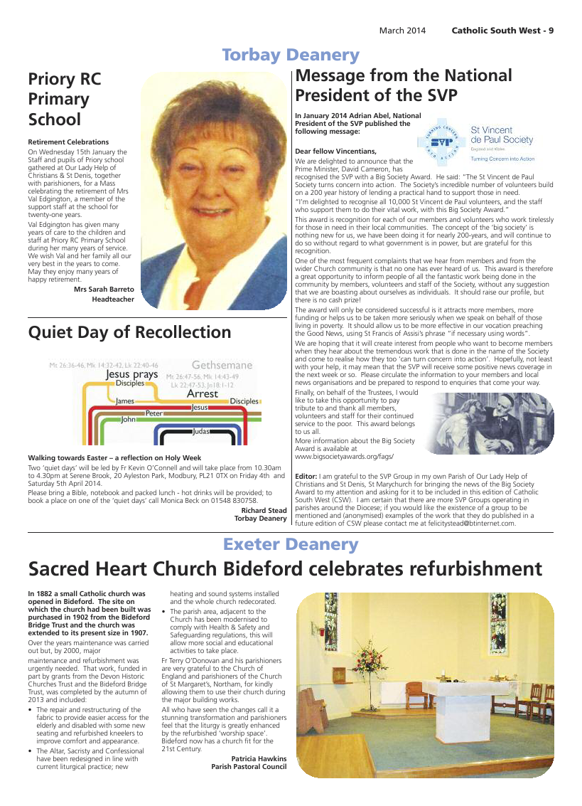 Mar 2014 edition of the Catholic South West