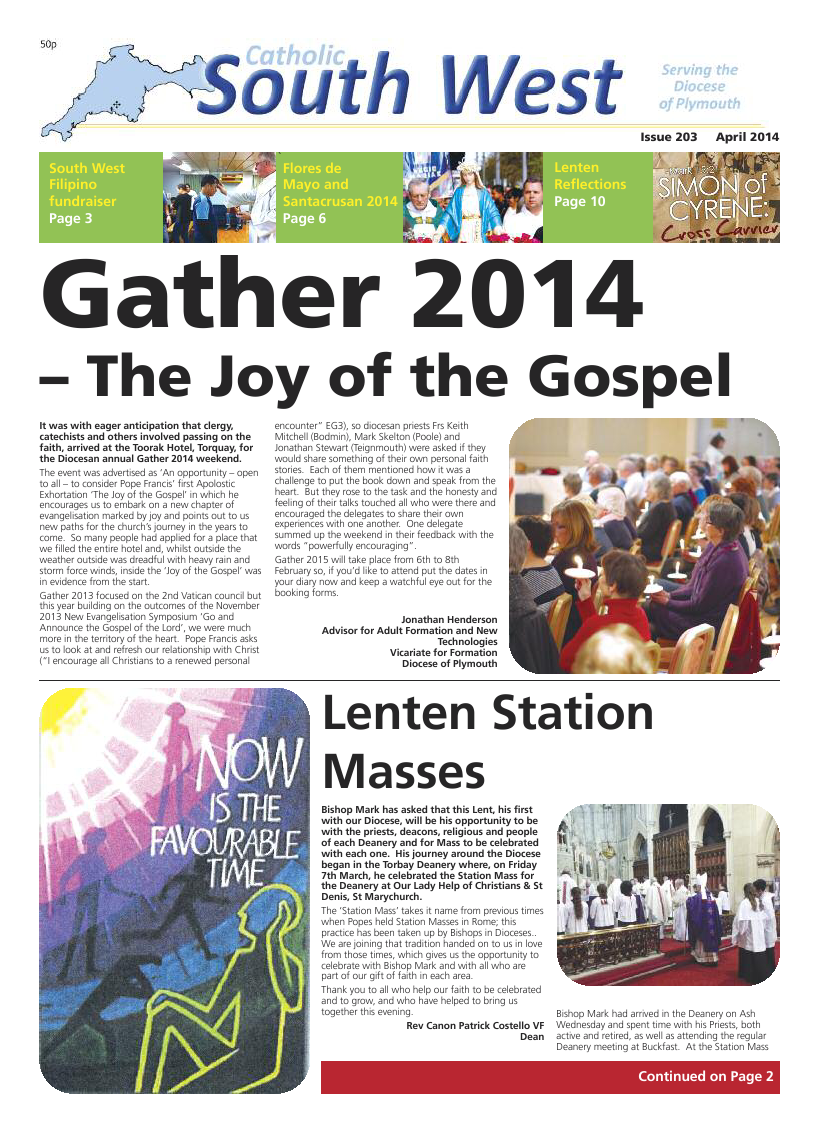 Apr 2014 edition of the Catholic South West