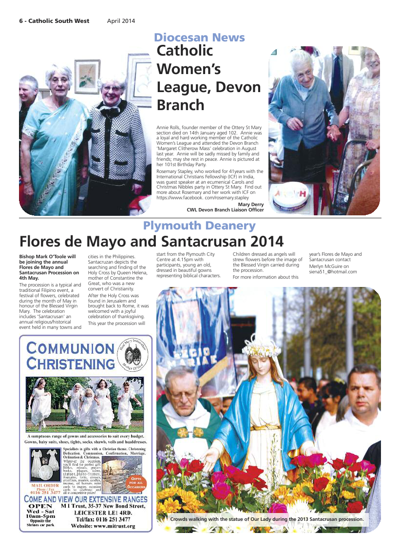 Apr 2014 edition of the Catholic South West