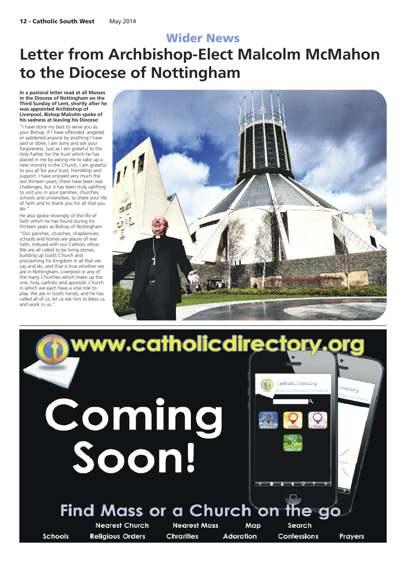 May 2014 edition of the Catholic South West