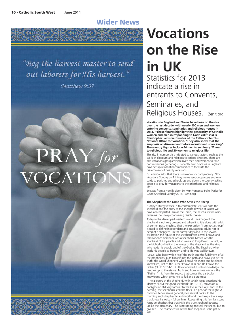 Jun 2014 edition of the Catholic South West