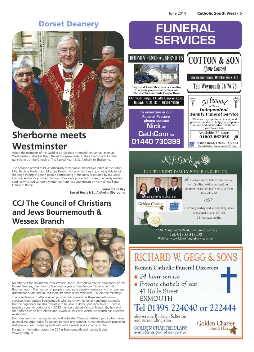 Jun 2014 edition of the Catholic South West