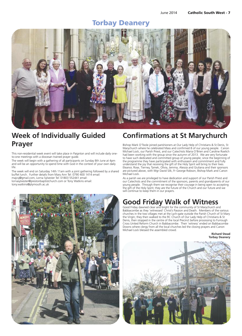 Jun 2014 edition of the Catholic South West