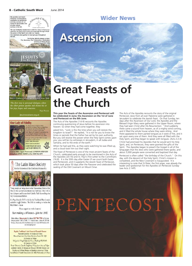 Jun 2014 edition of the Catholic South West