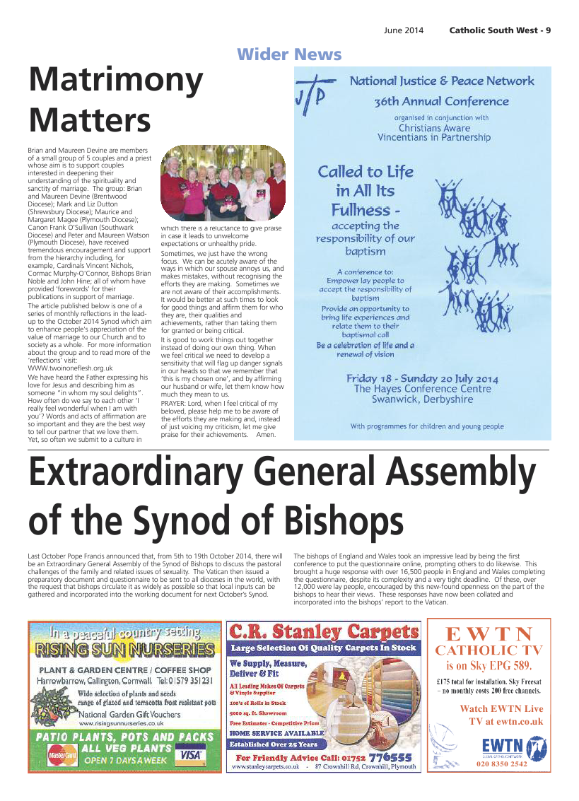 Jun 2014 edition of the Catholic South West