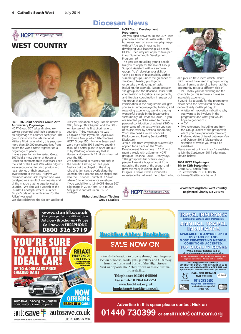 Jul 2014 edition of the Catholic South West