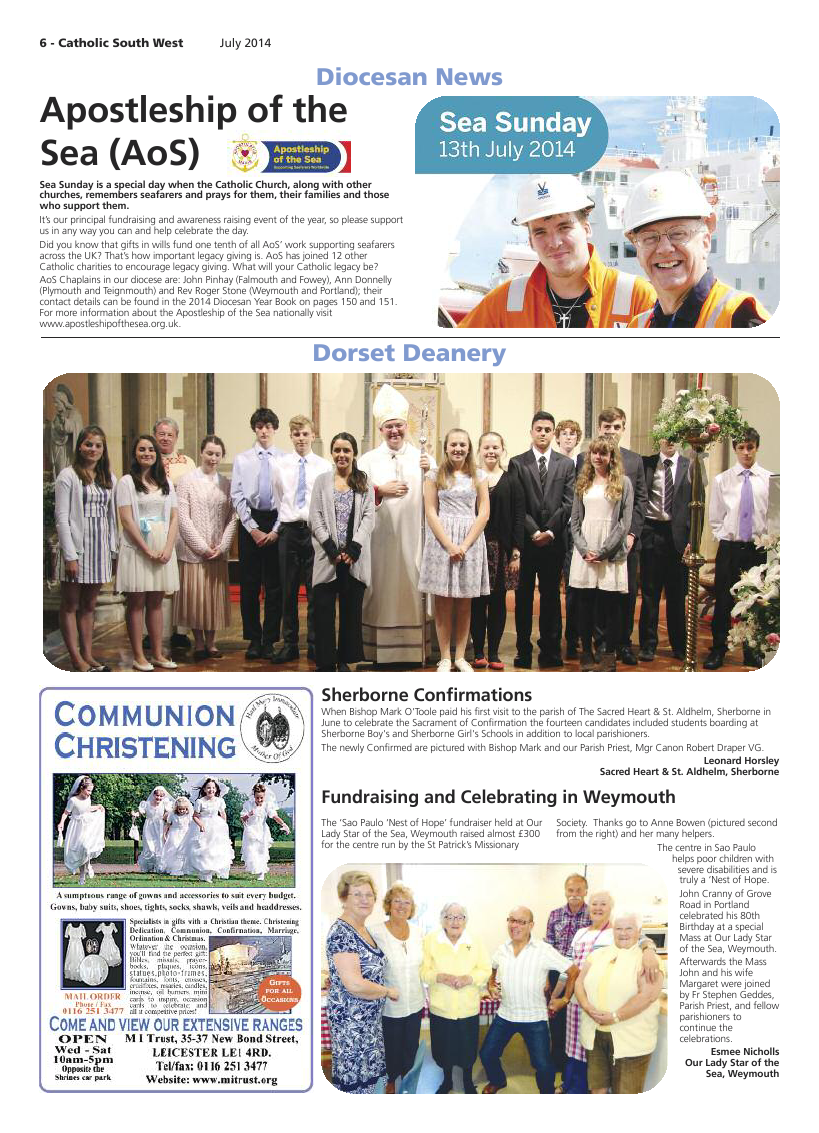 Jul 2014 edition of the Catholic South West
