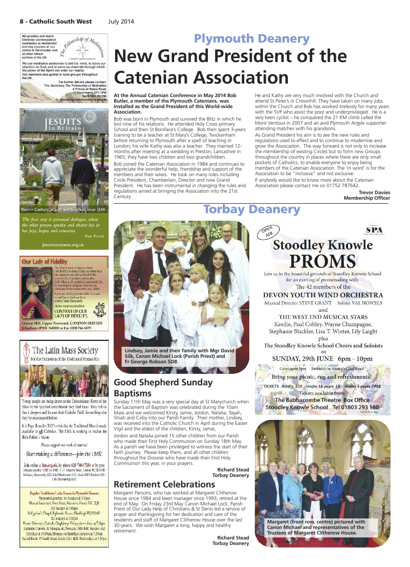 Jul 2014 edition of the Catholic South West