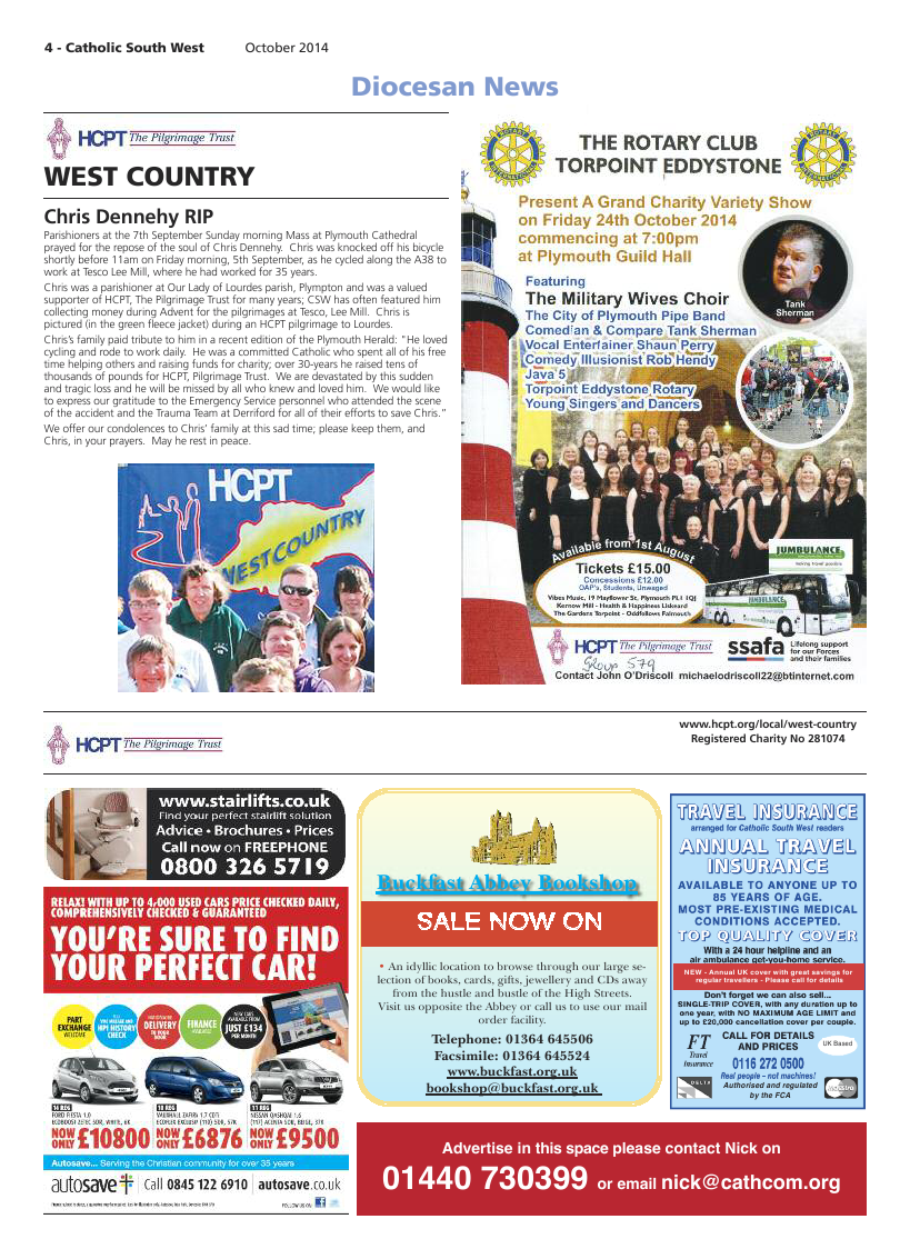 Oct 2014 edition of the Catholic South West