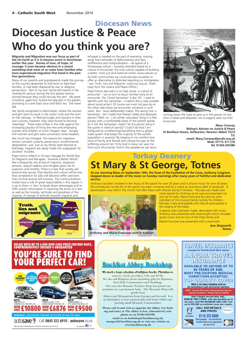 Nov 2014 edition of the Catholic South West