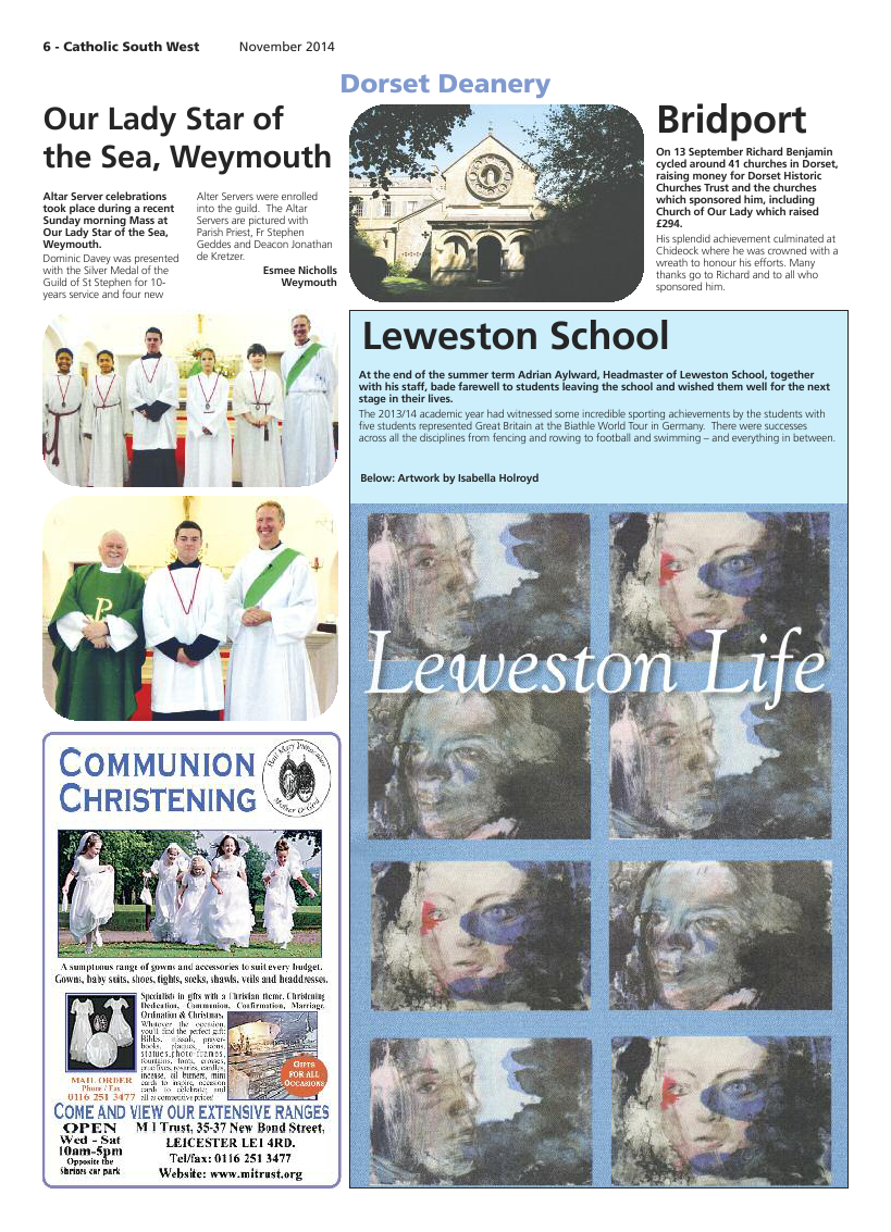 Nov 2014 edition of the Catholic South West