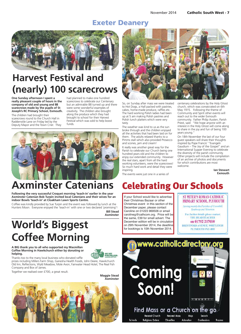 Nov 2014 edition of the Catholic South West