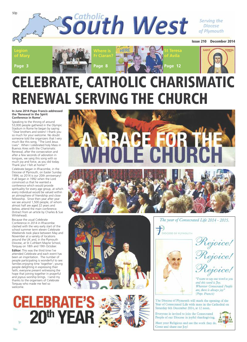 Dec 2014 edition of the Catholic South West