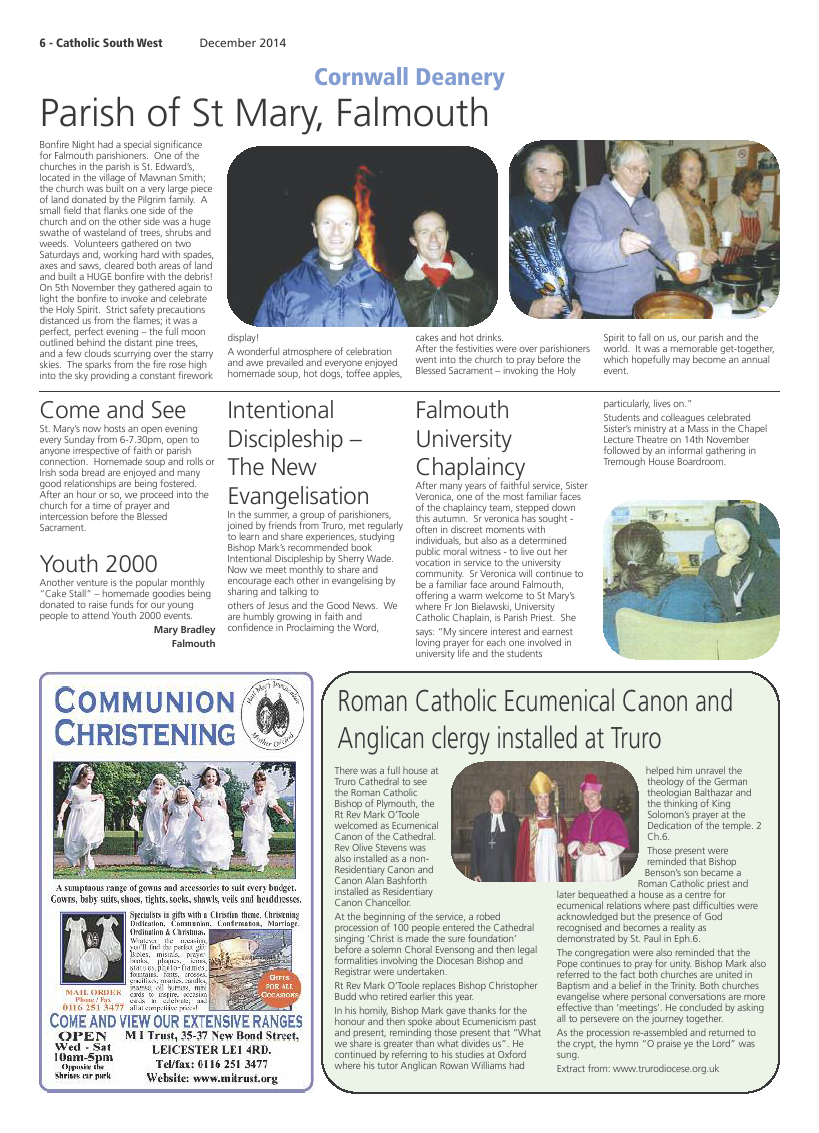 Dec 2014 edition of the Catholic South West