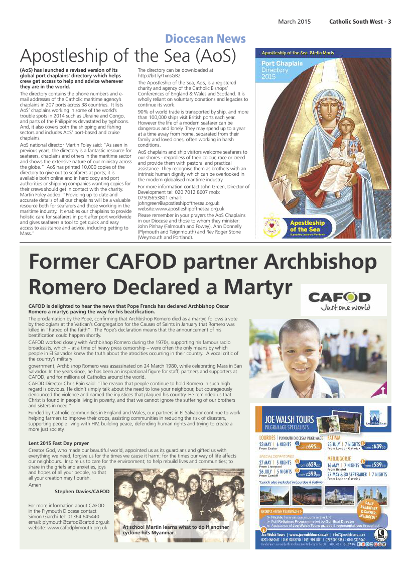 Mar 2015 edition of the Catholic South West