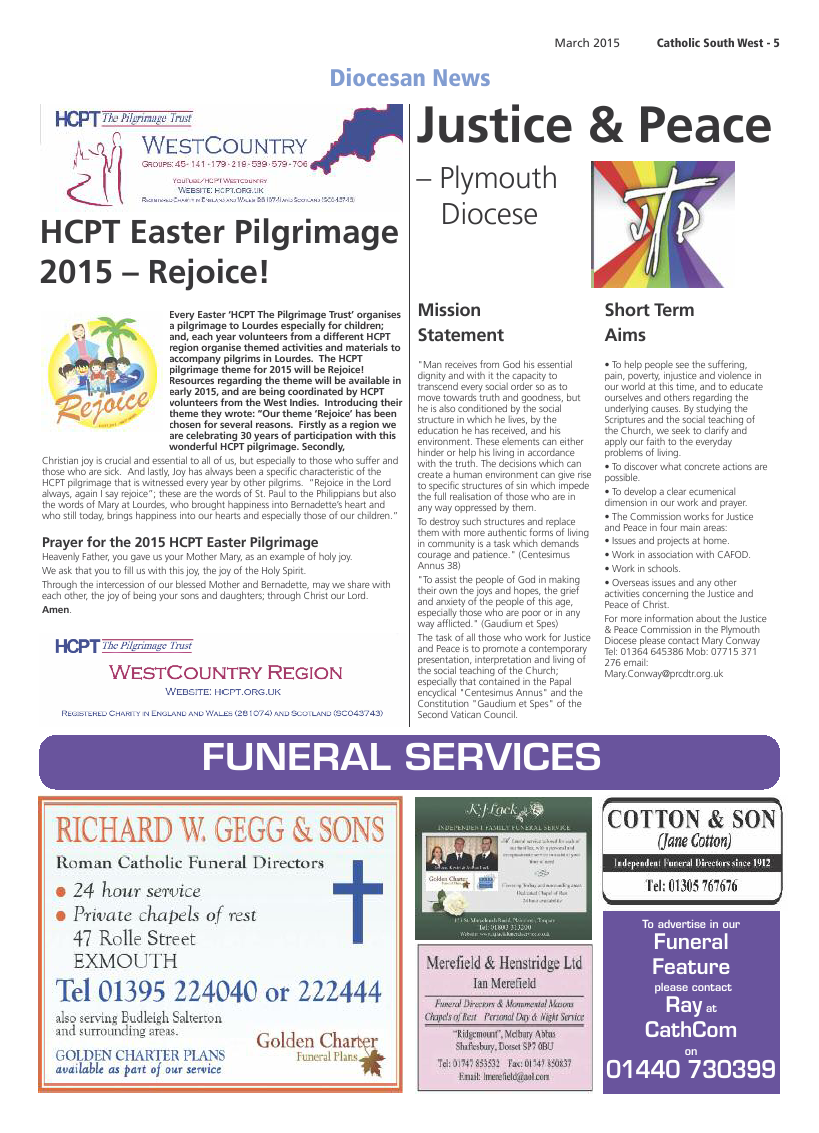 Mar 2015 edition of the Catholic South West