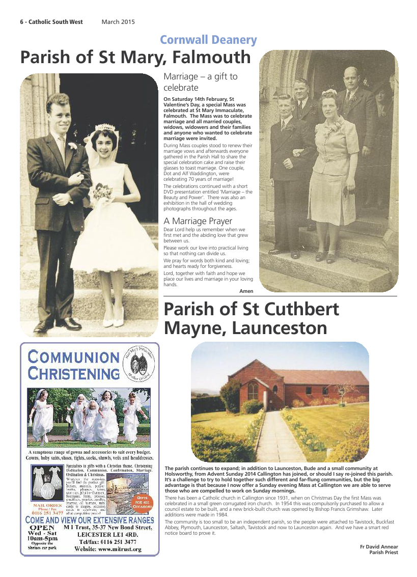 Mar 2015 edition of the Catholic South West