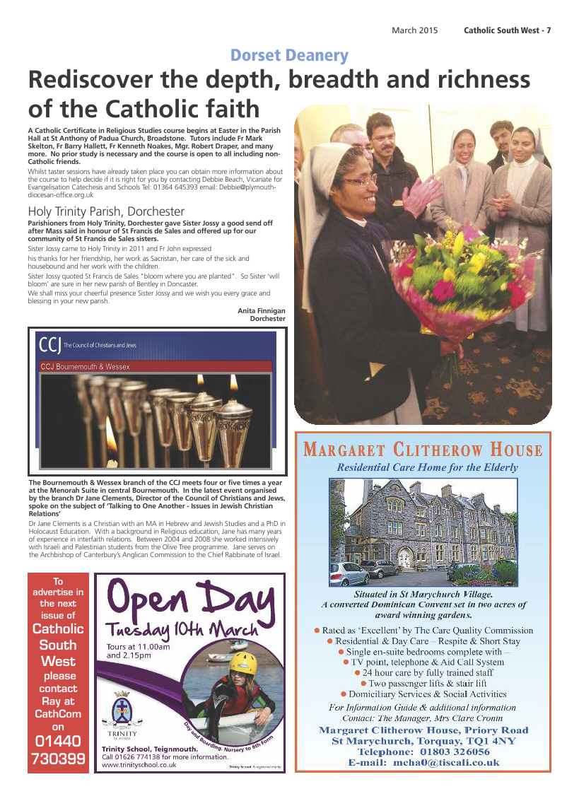 Mar 2015 edition of the Catholic South West