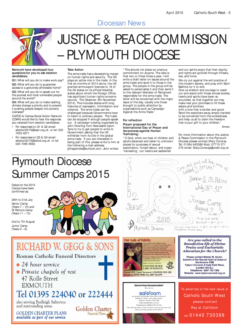 Apr 2015 edition of the Catholic South West