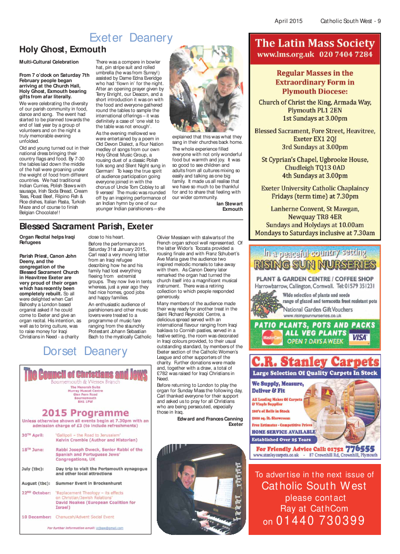 Apr 2015 edition of the Catholic South West Apr 2015 edition of the Catholic South West