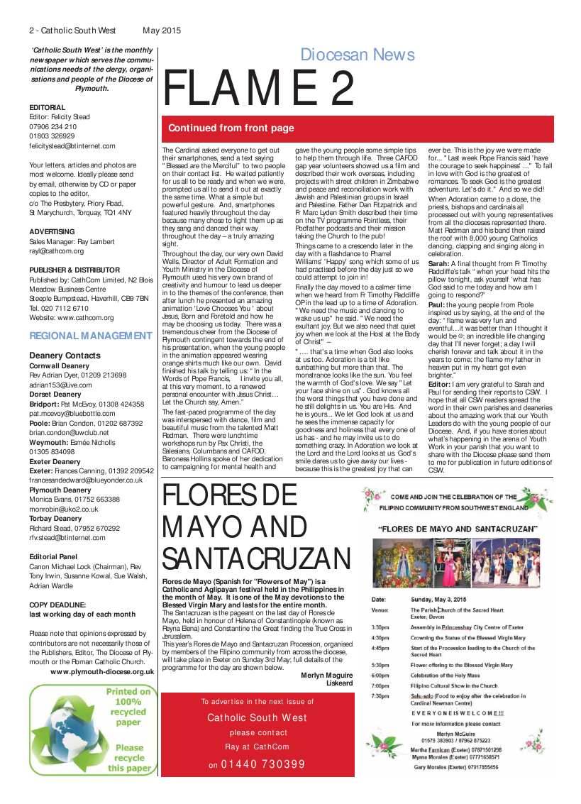 May 2015 edition of the Catholic South West