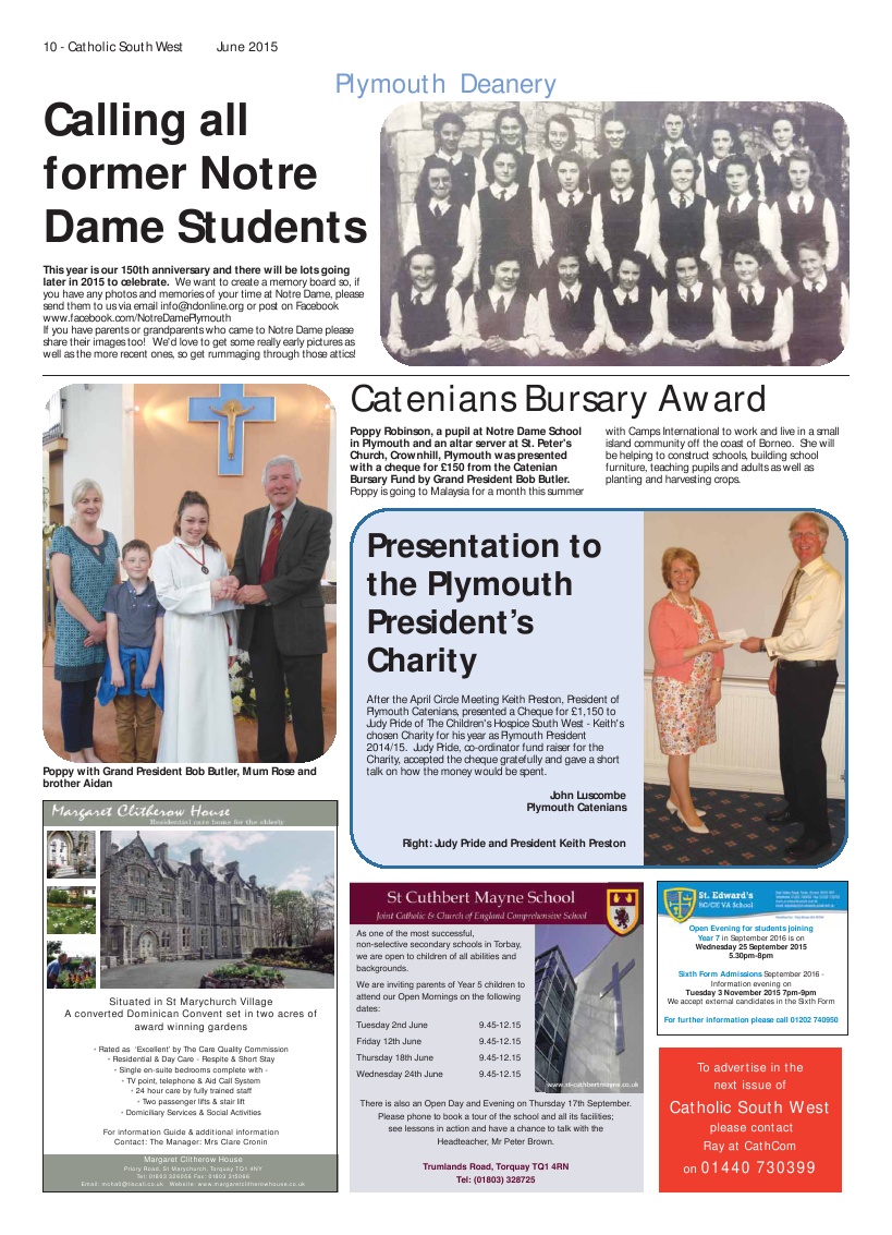 Jun 2015 edition of the Catholic South West