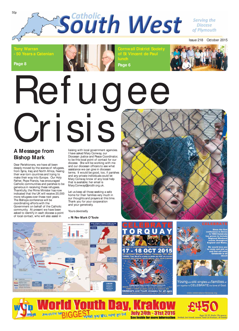 Oct 2015 edition of the Catholic South West Oct 2015 edition of the Catholic South West