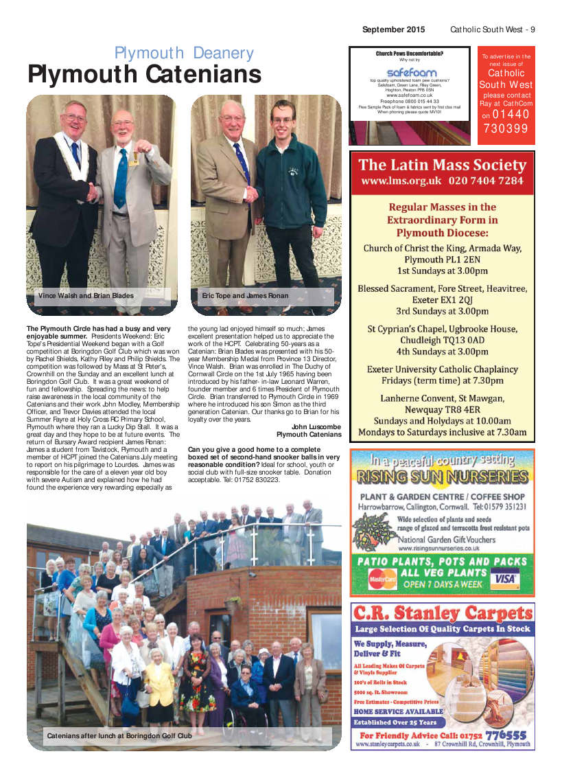 Oct 2015 edition of the Catholic South West