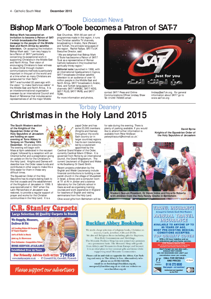 Dec 2015 edition of the Catholic South West