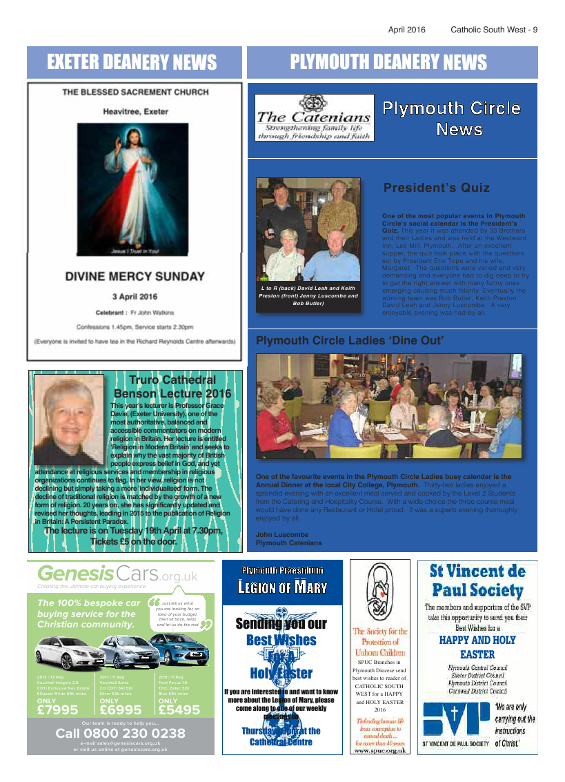 Apr 2016 edition of the Catholic South West - Page 