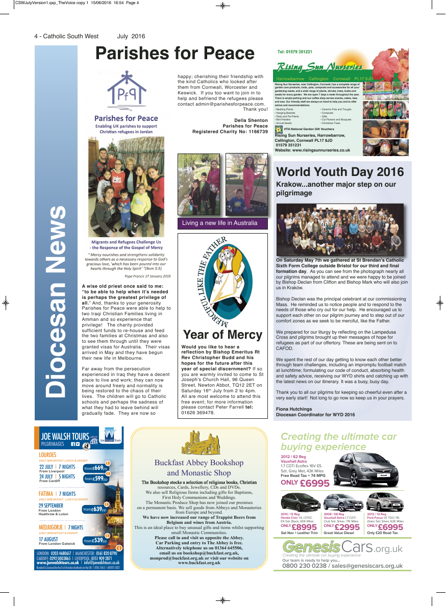 Jul 2016 edition of the Catholic South West