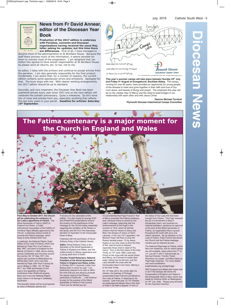 Jul 2016 edition of the Catholic South West