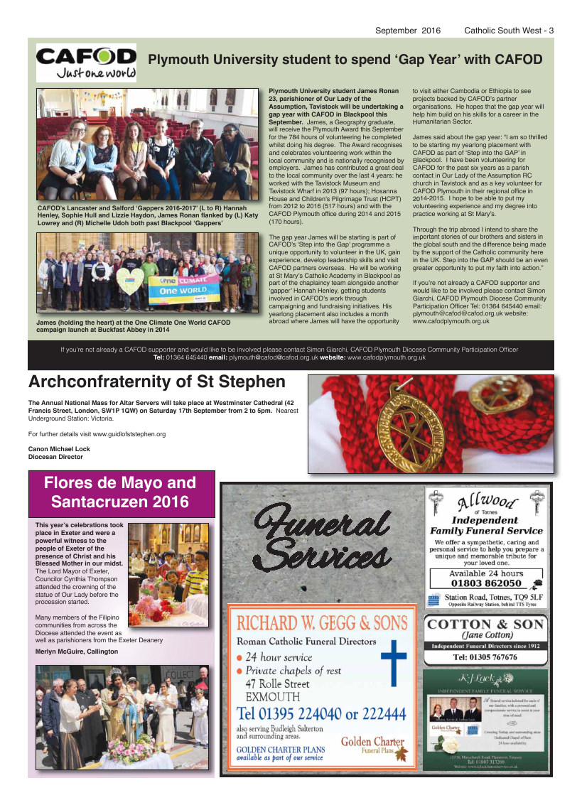 Sept 2016 edition of the Catholic South West - Page 