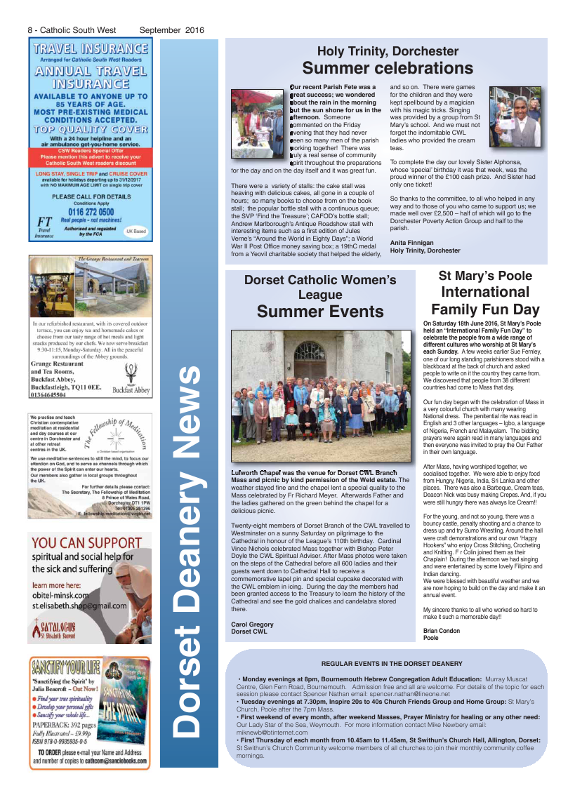 Sept 2016 edition of the Catholic South West - Page Sept 2016 edition of the Catholic South West - Page